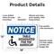 Signmission Table Designated For The Handicapped, 18 in W x Rectangle, Aluminum OS-2PACK-NS-A-1218-L-18521 - alternate 4